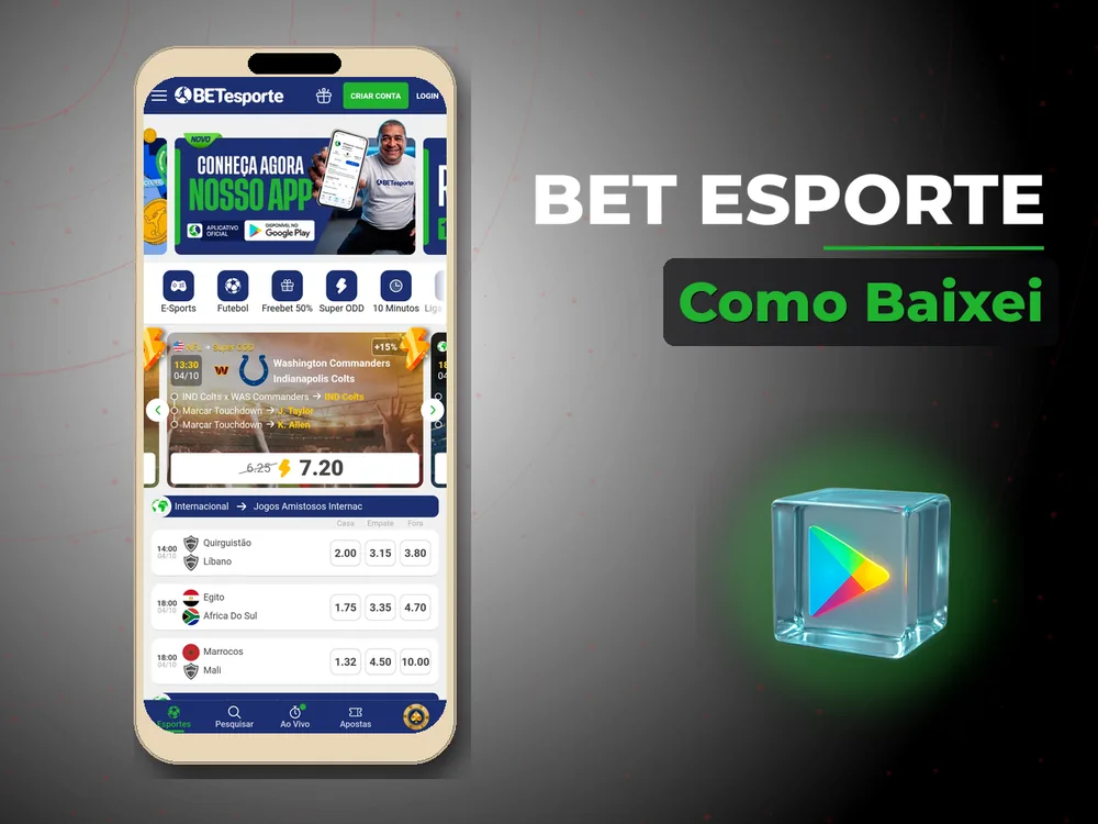 Bet Esporte - Como Baixei