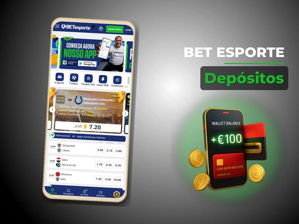 Bet Esporte - Depósitos